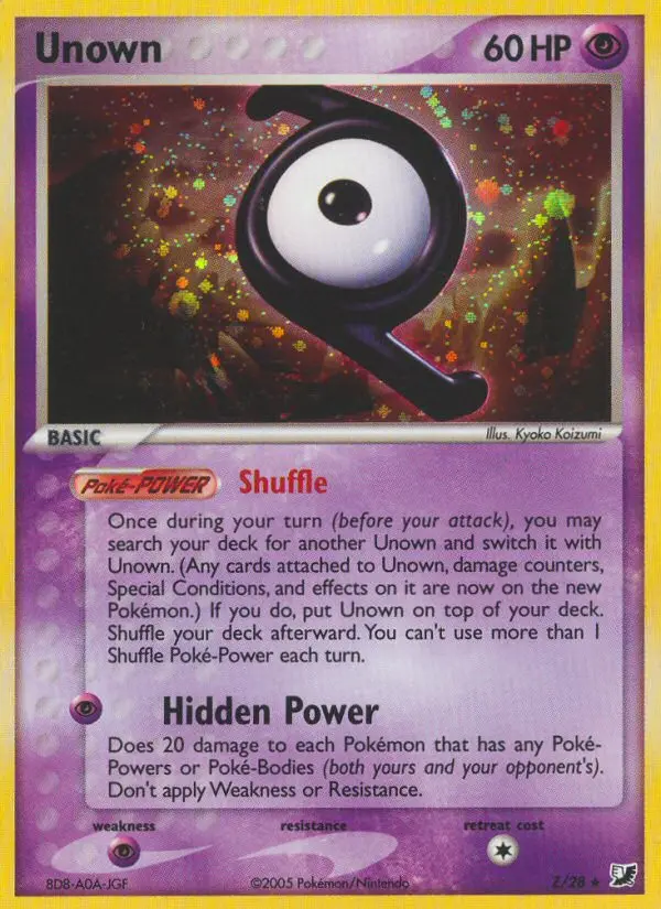 Unown - Unseen Forces Z (Holo)